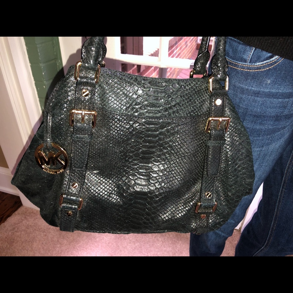 Rare Michael Kors Python Shoulder Bag - image 4